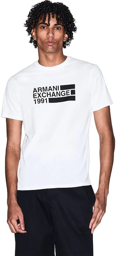 Armani Exchange Xm002788_af10356 T-shirt Met Korte Mouwen Wit XS Man
