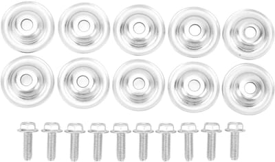 Dailygoods- Slipplaat Vervangingskit 10 Stks - Metaal - Hoge Sterkte - Voor RS1/XP 900/XP 1000/XP Turbo - OE 7556065 - UTV Accessoire - Wasmachinebout