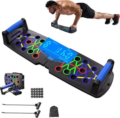 Draagbaar en Multifunctioneel Push Up Board met Telling - 30-in-1 Oefenbord voor Schouders, Borst, Rug en Triceps voor Mannen en Vrouwen