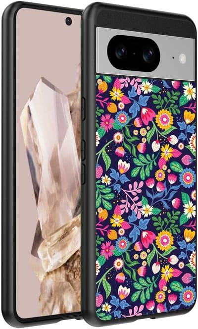 Geschikt voor Google Pixel 8 Pro Telefoonhoesje met bloemen opdruk - TPU backcover case flower design - Smartphonica geschikt voor Google Pixel 8 Pro