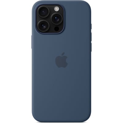 Apple Silicone Backcover MagSafe voor de Apple iPhone 16 Pro Max - Denim Blue