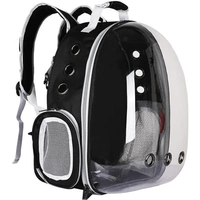 Sac à bandoulière pour chat Sac transparent pour animaux de compagnie Portable panoramique Sac transparent pour chat Sac à bandoulière léger et respirant pour animaux de compagnie backpack