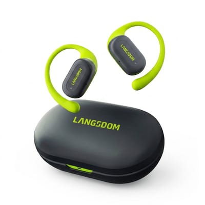 Draadloze Bluetooth Oordopjes - ENC Noise Cancelling - IPX5 Waterbestendig - Sport Oorhaken - Tot 40 Uur Batterijduur - Zwart