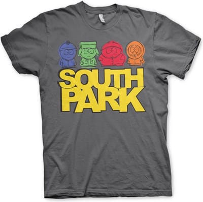 South Park T-shirt met schetsmotief, donkergrijs