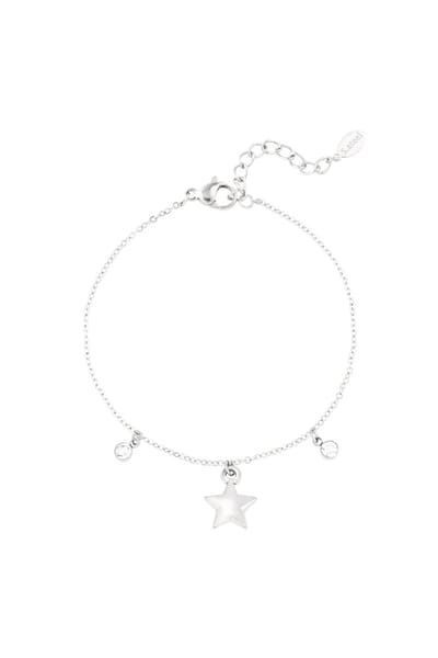 Zilverkleurige Sterren Armband Dames – Stainless Steel – Verkleurt Niet – Cadeau voor haar – Yehwang