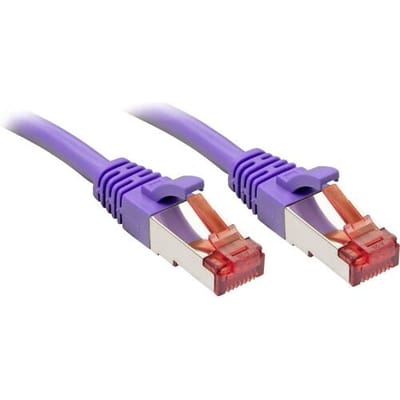 LINDY 47828 RJ45 Netwerkkabel, patchkabel CAT 6 S/FTP 10.00 m Violet Snagless 1 stuk(s)