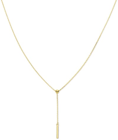 Jackie Gracia Long Necklace 14 Karaat Goud 45