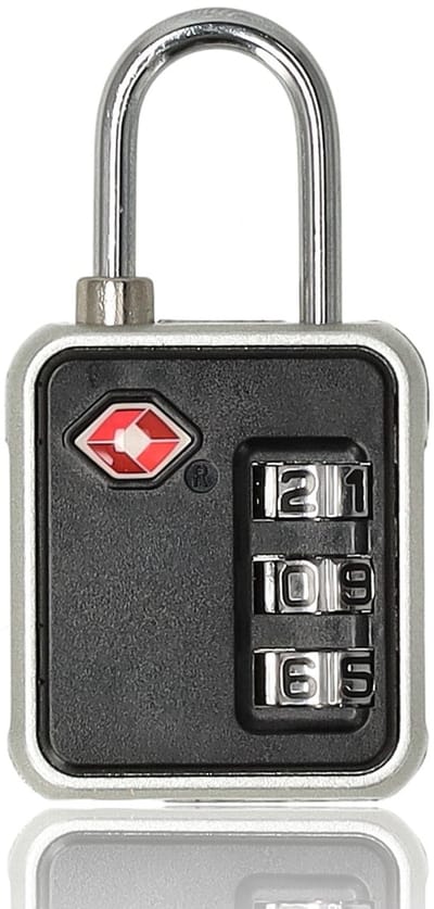 Hangslot TSA – Cijferslot 3 Digits – TSA Kofferslot & Reisslot – Slot voor Bagage, Koffer & Backpack – Weerbestendig Zwart