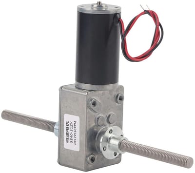 12V Motorreductiemotor met Hoog Koppel en Dubbele As M8, Coaxiale Reductiemotor met Flens