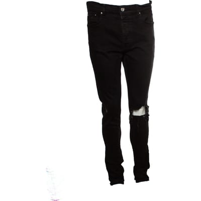 Amiri, Zwarte distressed jeans
