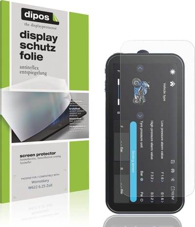 dipos – 2x Matte Beschermfolie geschikt voor Wonsidary W622 6.25 Zoll | Krasbestendige & antireflecterende Screenprotector Ultra-Thin