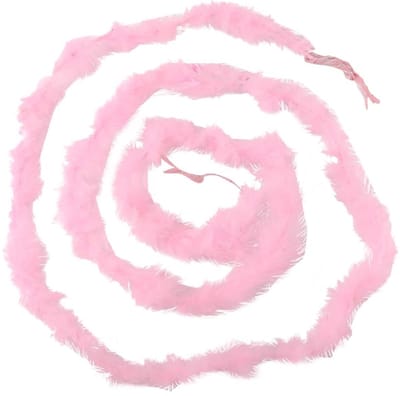 Dailygoody - Pluizige Maraboe Veer Boa - Kostuum Accessoire - 2m - Parel Roze - Decoratie - Perfect voor Feestelijke Gelegenheden
