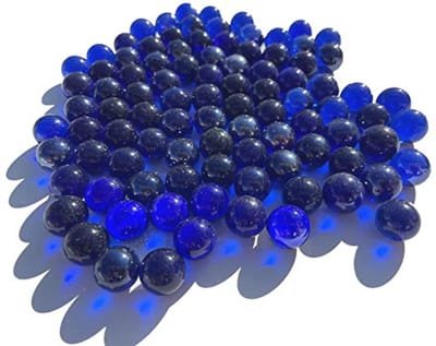Diepblauwe Glazen Knikkers - 95 Stuks van 16 mm voor Decoratie en Spellen