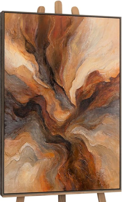 Canvas schilderij handgeschilderd flash of eternity abstract – YS-Art Gallery – Luxe wanddecoratie voor woonkamer – Modern schilderij voor slaapkamer en hal
