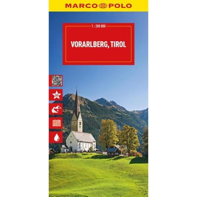 Marco Polo Wegenkaart Vorarlberg, Tirol - Marco Polo Wegenkaart