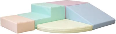 IGLU - Soft Play Foam Block Set - Corner Climber - Licht Pastel