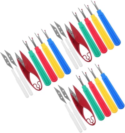 Naadknipgereedschap Sets - Naaiaccessoires - Kleding Reparatie - Roestvrij Staal - 3 Sets - Diverse Kleuren