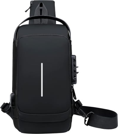 Schoudertassen en Crossbody Daypacks - Waterdichte, Lichtgewicht en Diefstalbestendige Rugzak voor Wandelen, Zwart, 36*16*6CM