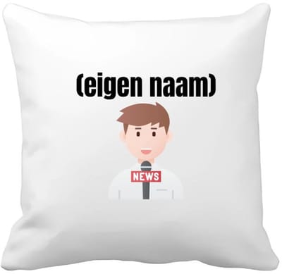 Akyol - journalist met eigen naam Kussen hoes - Journalist - mensen die werken als journalist - collega's - verjaardag - afscheidscadeau - geschenk - kado - 40 bij 40 cm