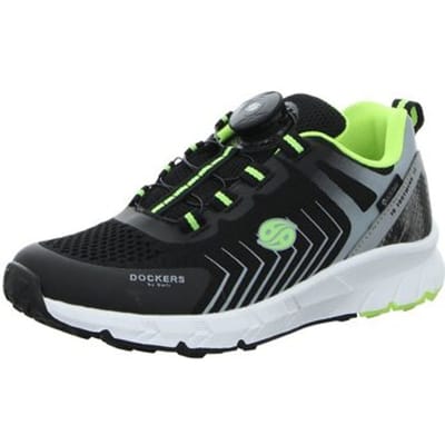 Dockers by Gerli Jongens Sneaker TEX Uitneembaar Voetbed 52OA620-700120 Zwart Grijs