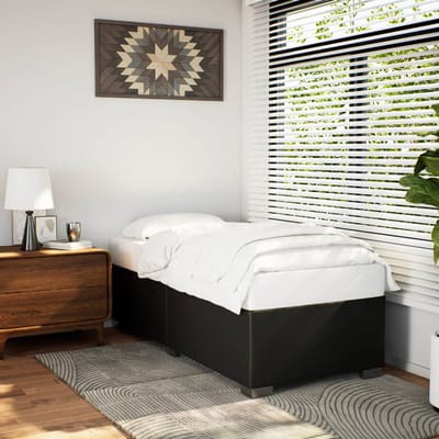 vidaXL - Bedframe - kunstleer - zwart - 80x200 - cm