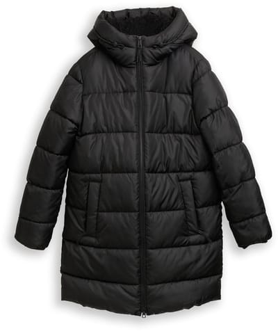 Tom Tailor Denim - Pufferjas met capuchon - Maat XXL - deep black