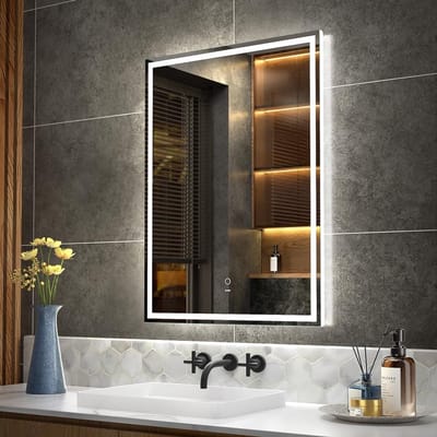 LED Sensor Badkamer Spiegel 60 x 80 cm met Instelbare Kleurtemperatuur en Anticondens Verlichtingsfunctie