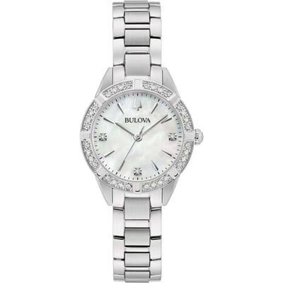 Bulova Sutton Petite 96R253 Horloge - Staal - Zilverkleurig - Ø 28 mm