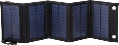 Zonnepaneel opvouwbaar - Draagbaar Waterdicht Monokristallijn Zonnepanelen Set - Werkspanning 5V / 10-15W max. vermogen - IP65 - Voor Telefoon Buiten Kamperen