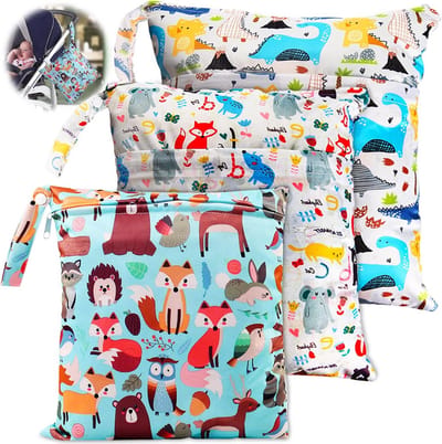 3-delige Luiertas Set - Organizer Tas met Rits - Herbruikbare Luiertas voor Peuters - Perfect voor Reizen, Gym, Strand en Zwembad