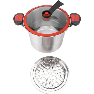 Micro Autocuiseur Acier Inoxydable 304 Antidéflagrant 7L Grande Capacité Double Oreille Micro Pression L
