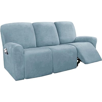 Fluwelen Fauteuil Bankhoes Voor Woonkamer Verstelbare Stoelhoes Bank Beschermhoes Fauteuil Hoezen 1 /2 /3 /4 Zits Bankhoes 1 Seat(22-33inch)