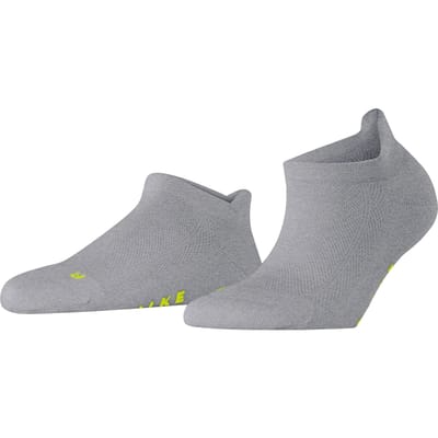 FALKE Cool Kick kort eenkleurig functioneel materiaal sneakersokken enkelsokken dames grijs - maat 37-38