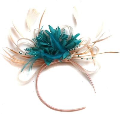 Elegante Haaraccessoire voor Feestelijke Gelegenheden - Fascinator met Veren