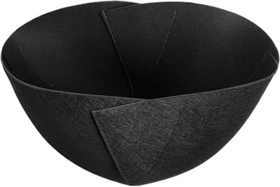 Bloempothoezen Vilt - Wortelbescherming Manden - Planten Verzorgen - Ademend Materiaal - 35 x 16 cm - Grijs