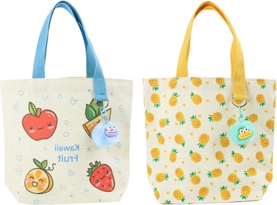 Vouwbare boodschappentassen, herbruikbare stoffen tas met handvat, ideaal voor het vervoeren van modeaccessoires en dagelijkse benodigdheden