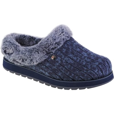 Skechers Keepsakes - Ice Angel 31204-NVBL, Vrouwen, Marineblauw, Pantoffels, maat: 38