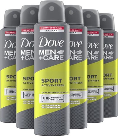Dove Men + Care Active Fresh Sport Deodorant Spray - 6 x 250 ml