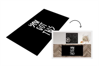 Keukenloper - Loper keuken - Spreuken - Quotes - You got this - 120x60 cm - Keukenloper vinyl