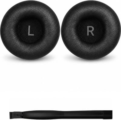 Set Oorkussens voor Philips Koptelefoon - TAH4205 / TAH4105 Oorkussen - TAH4105 / TAH4205 - Kunstleer met Traagschuim - Zwart