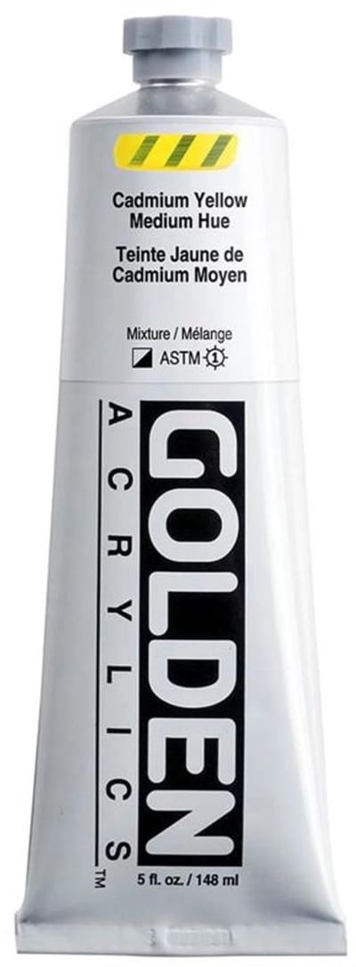 Golden Heavy Body Acrylverf Cadmium Geel Middel Toon 148 ml