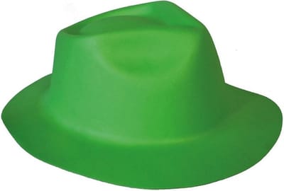 Groene trilby hoed - foam - verkleedaccessoires - voor volwassenen - Oktoberfest - St Patricks Day - feesthoeden
