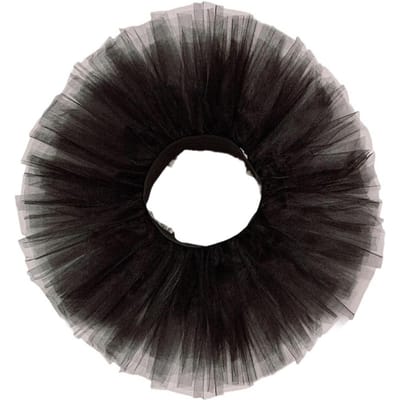 Jupe Polyester Élégante pour Dames Jupe en Maille pour Fêtes Festivals Danses 5 Couches Tulle Jupon Princesse avec pour un Usage Pratique One Size noir
