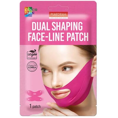 Purederm Masque Modélant Double Maintien Ligne du Visage Patch Végétalien