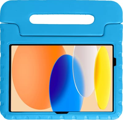 Hoesje - Geschikt voor Apple iPad A16/A18 (2025/2026) - 11 inch (11e & 12e generatie) - Kinderhoes Shockproof Bumper - Kidsproof Case - Tablet Hoes - Kinder Hoes Cover - Blauw