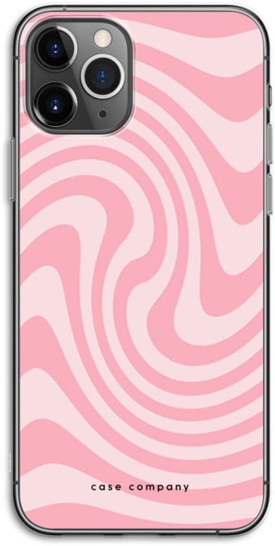 Case Company® - Hoesje geschikt voor iPhone 11 Pro hoesje - Swirl Roos - Soft Cover Telefoonhoesje - Bescherming aan alle Kanten en Schermrand