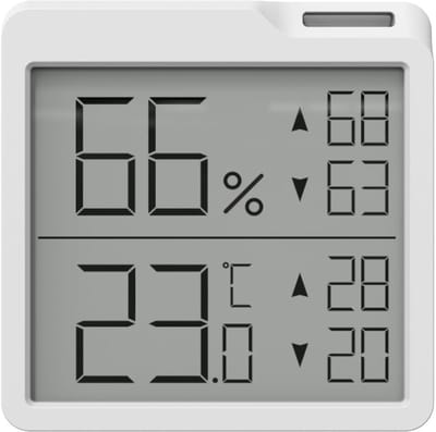 Digitale thermometer-hygrometer, binnenthermo-hygrometerindicator met zeer nauwkeurige gegevensregistratie voor thuis, op kantoor en in de kas