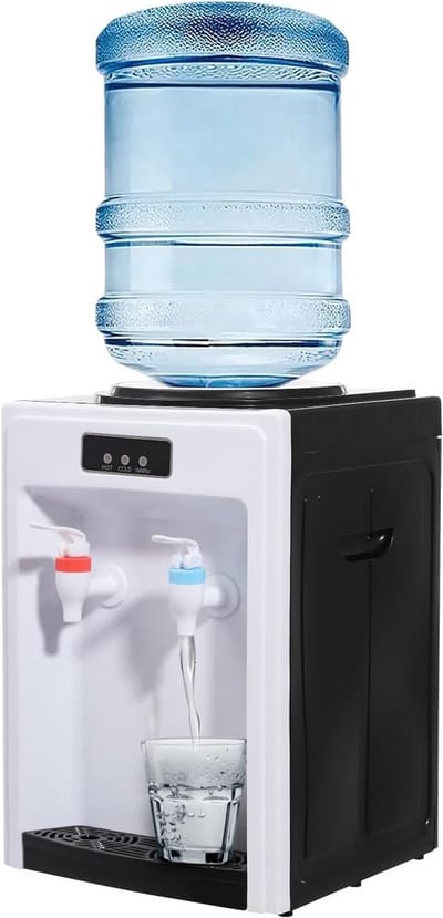 Elektrische Tafel Waterkoeler en Warmer met Dubbele Uitloop