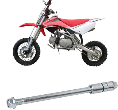 JHUBERS- Achterwielas 12Mm - Staal Legering - 230Mm Lengte - 3 Pakkingen - Geschikt Voor Pit Pro - Achteras Onderdelen - As