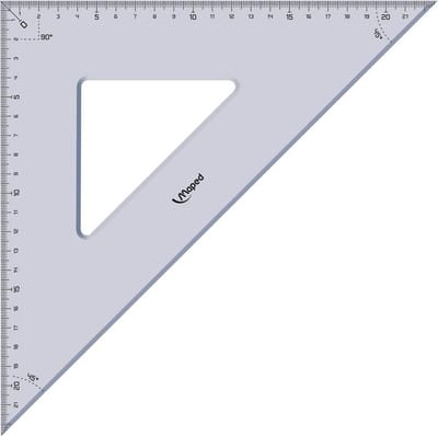 Passer met Geodriehoek - Gegraveerde Markeringen - Traploze Schaalverdeling - Labelveld - 315 x 240 cm